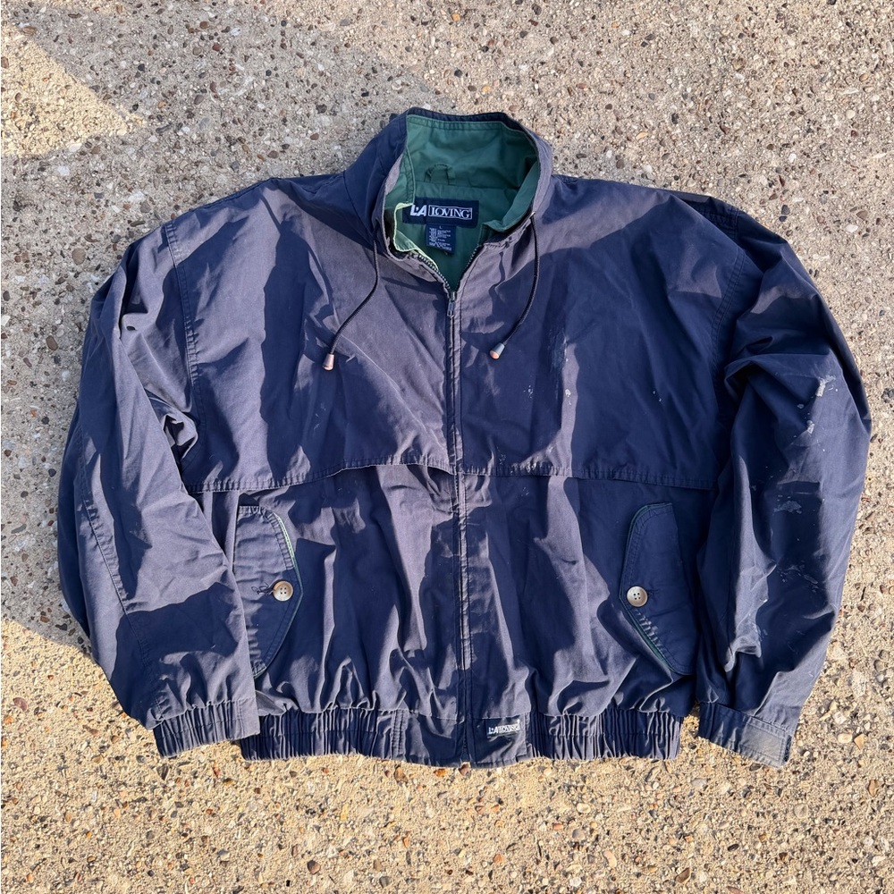 LA Loving Navy Blue Windbreaker Jacket